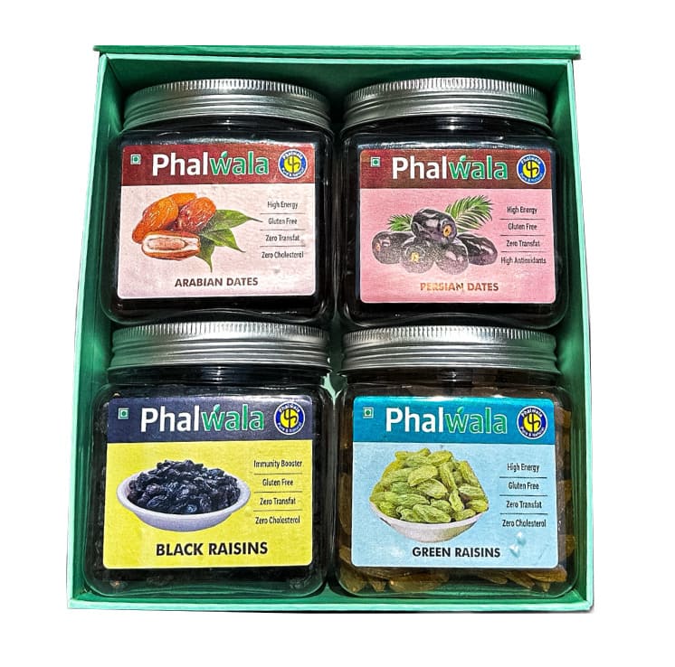 Raisins & Dates 800 Gms Gift Box of 4
