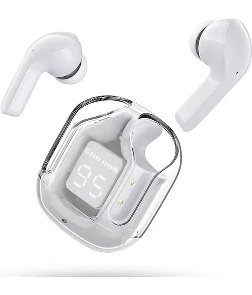COREGENIX Premium Ultrapods Bluetooth True Wireless (TWS) In Ear 30 Hours Playback Low Latency IPX4(Splash & Sweat Proof) White
