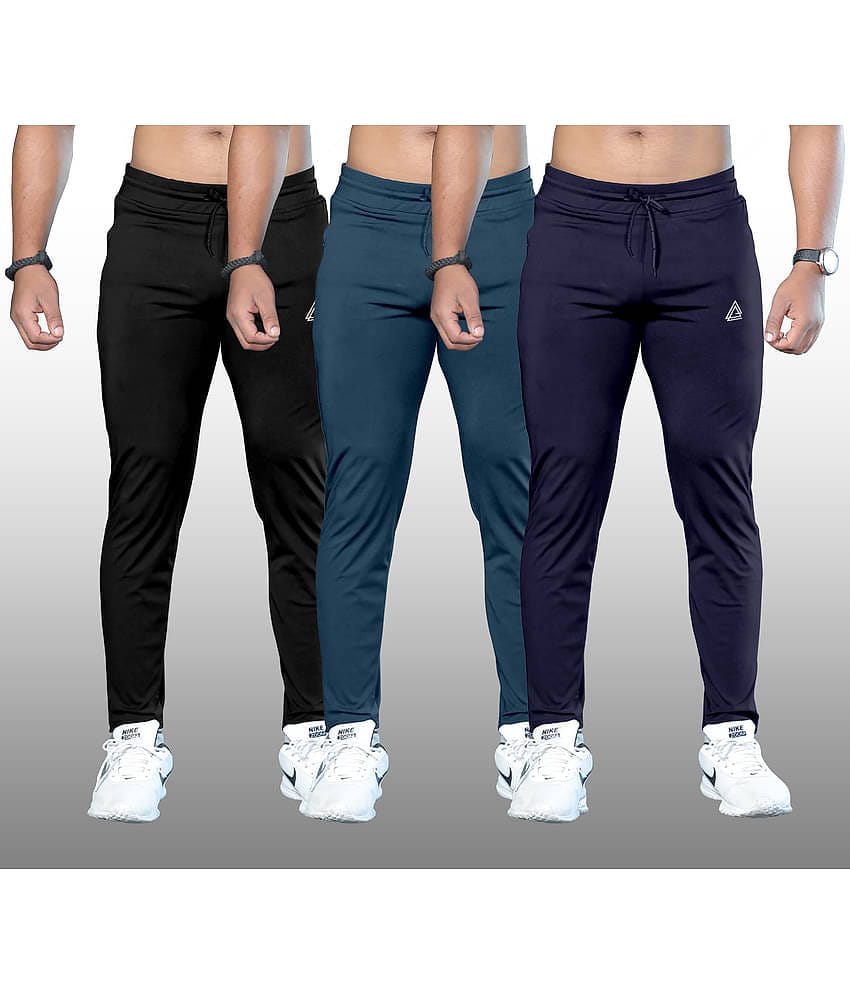 FTX Olive Green Lycra Men's Trackpants ( Pack of 3 )