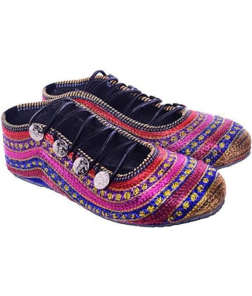Raj Multi Color Ethnic Footwear