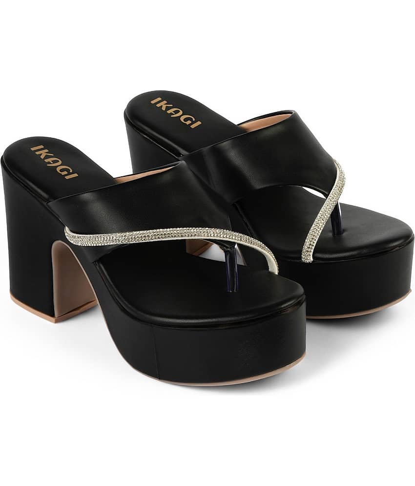 IKAGI White Women's Slip On Heels
