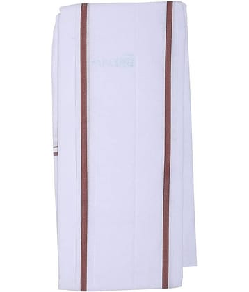Mk weaves Pack of 1 Cotton Below 300 -GSM Bath Towel & Scarves ( White )