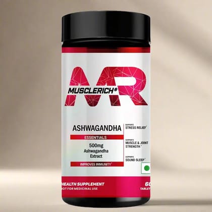 MuscleRich® Ashwagandha 500mg (60 Tablets)