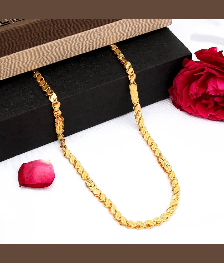 FASHION FRILL Gold Plated Brass Chain ( Pack of 1 )