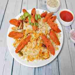 Mutton seekh biryani