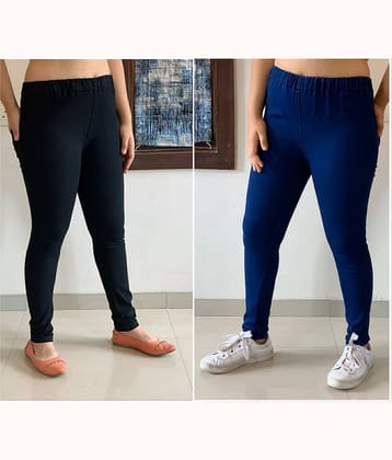 EVYAVAN ENTERPRISE - Denim Regular Fit Multicolor Women's Jeggings ( Pack of 2 )