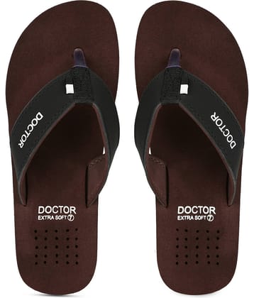 DOCTOR EXTRA SOFT - Brown Men's Thong Flip Flop