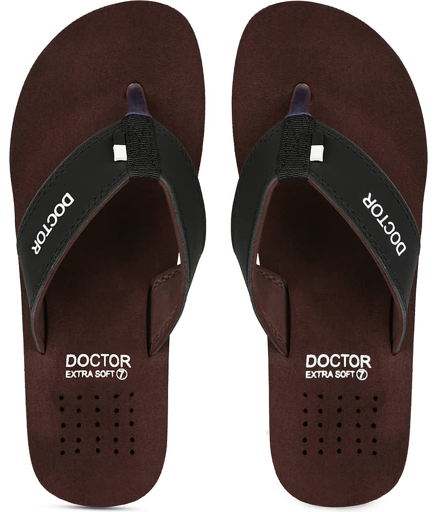 DOCTOR EXTRA SOFT - Brown Men's Thong Flip Flop