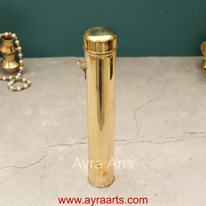 Brass Agarbatti Incense Stick Storage Box Holder - 10 Inch Height