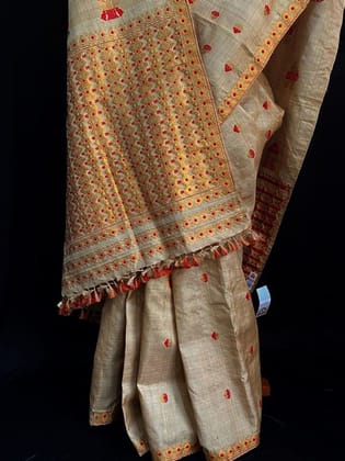 Assamese Muga Silk Saree
