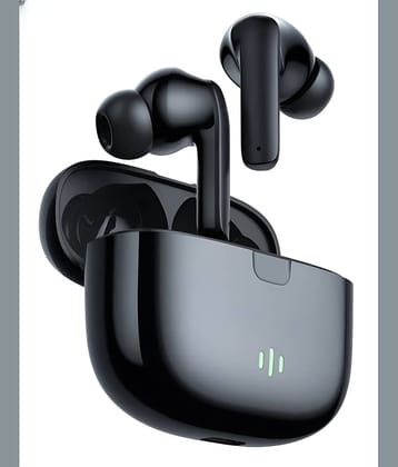 VEHOP Phantom Active Noise Cancellation Truly Wireless Earbuds TWS | ~32dB ANC & Transparency Mode | Upto 40Hrs Playtime | Bluetooth V5.4 | Quad Mics with AI-ENC | 40ms Low Latency Gaming | Breathing LED Lights