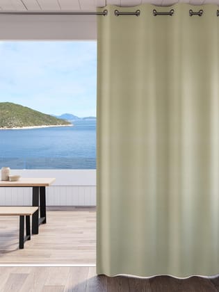 DDECOR - 100% PolyesterPlains And Textures PatternDoor 7 Ft|135 CM X 225 CM| - Beige