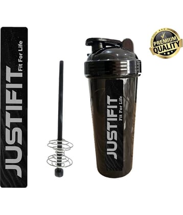 JUSTIFIT Plastic Black 700 mL Sipper ( Pack of 1 )