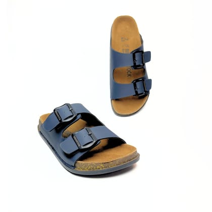 Brkn Arizon Double Strap Slippers (Blue)-7