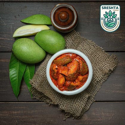 Sreshta Farms Andhra Spicy Mango Pickle Traditional Taste