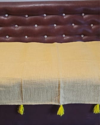 Khamma Ghani Cotton Warm Beige Sofa Throw or Cover-1 Seater