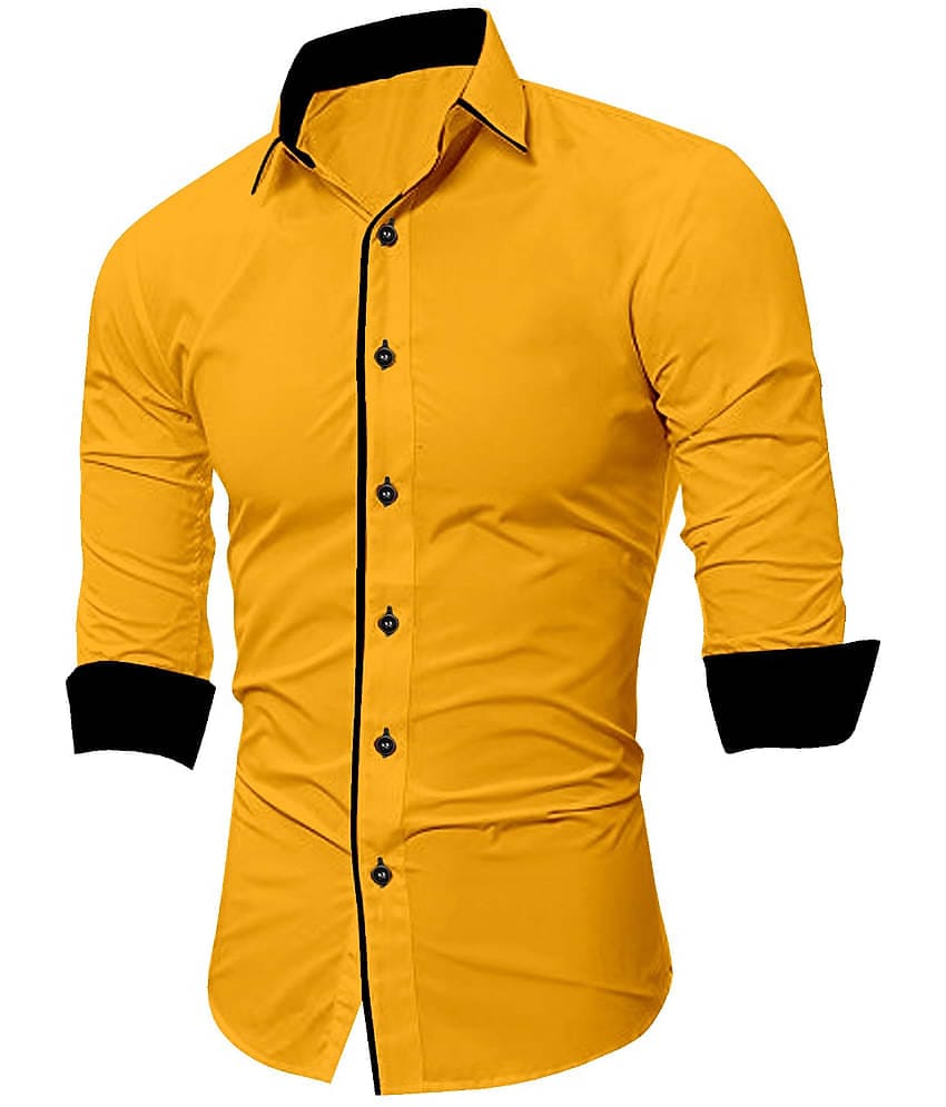 SUR-T Cotton Blend Navy Solids Shirt