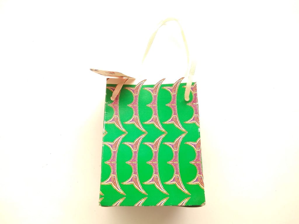 Festive Green Gift Bag - Small - Handbags | Buy online on ZillyBuy