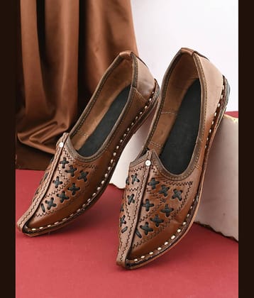 Anjaneya Creations Brown Men's Mojaris