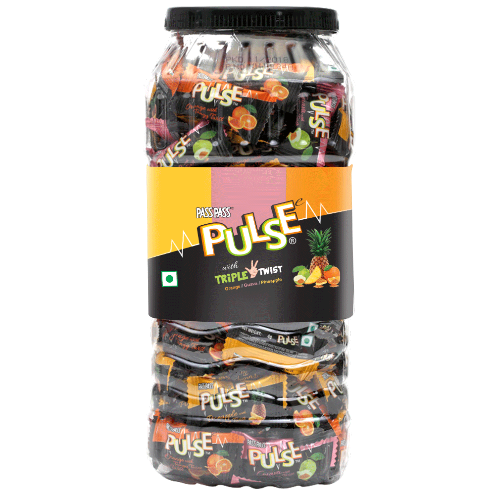 Pulse Candy Jar || Mix Candy || 175 Pieces || 708.75 Grams
