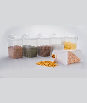 Analog kitchenware Grocery,Dal,Tea Polyproplene Food Container Set of 6 1700 mL