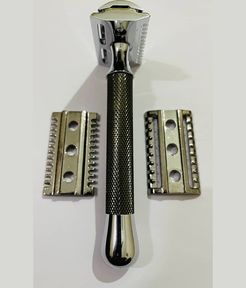 Romer-7 303 De Premium Adjustable Safety Razor+3 Base Plate+SS Blade Manual Razor 1 Blade 1