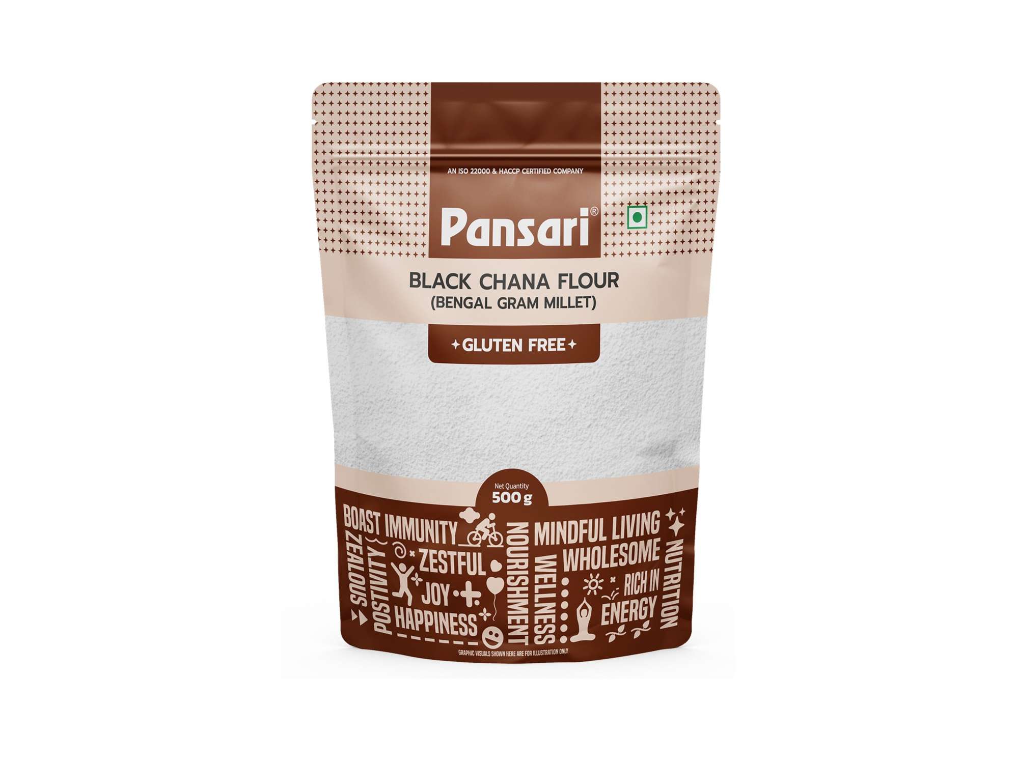 Pansari Kala Chana Atta / Bengal Gram Millet - 500gm