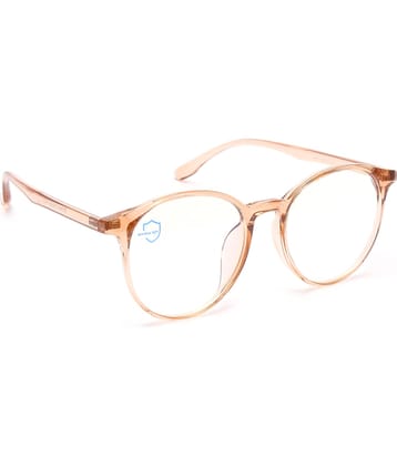 Hexxa Brown Full Rim Round Computer Glasses ( Pack of 1 )