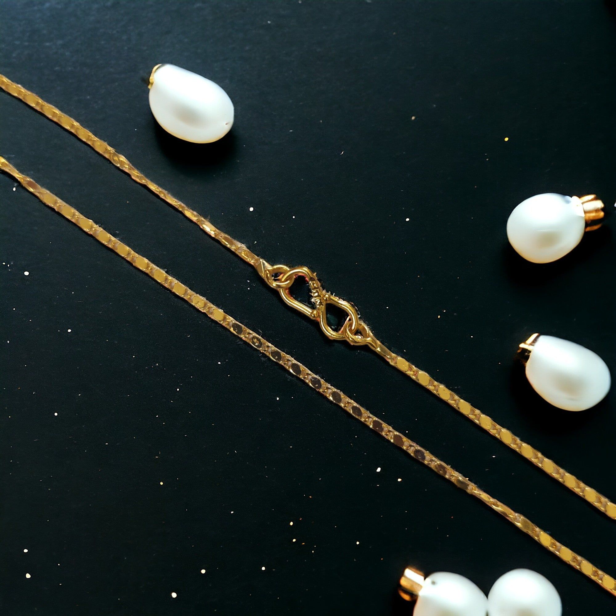 Micro Gold Plated Chain-Golden / Gold Plated / 18"