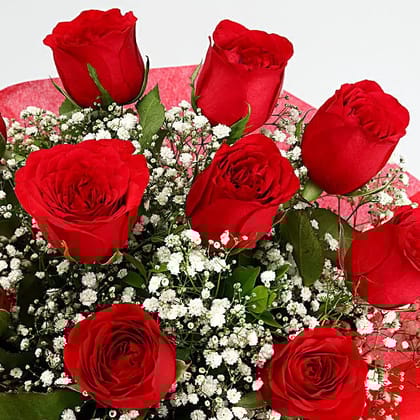 Timeless Love Red Roses Bouquet 10 Stems For Valentine's Day Gift Timeless Love Red Roses Bouquet 10 Stems For Valentine's Day Gift