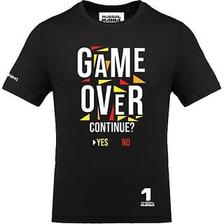 FastB Men Printed, Typography Round Neck Black T-Shirt