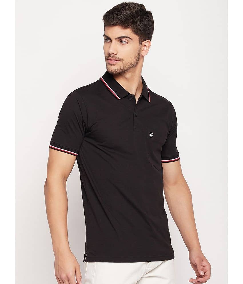 UNIBERRY Pack of 1 Cotton Blend Regular Fit Solid Half Sleeves Men's Polo T Shirt ( Sea Green )