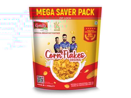 Kwality Golden Corn Flakes Pouch (500 g) 