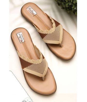 NATSHUZ Brown Women's Flats