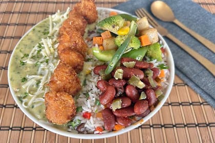 Chunky Chicken Pesto Bowl