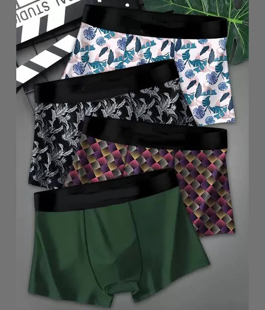 Cavenders Pack of 4 Cotton Blend Briefs For Men's ( Multicolor )