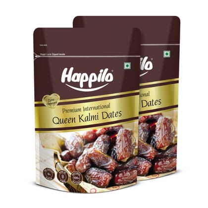 Happilo Premium International Queen Kalmi Dates 350g (Pack of 2)