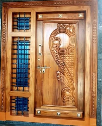 Elegant Wooden Main Door for Home