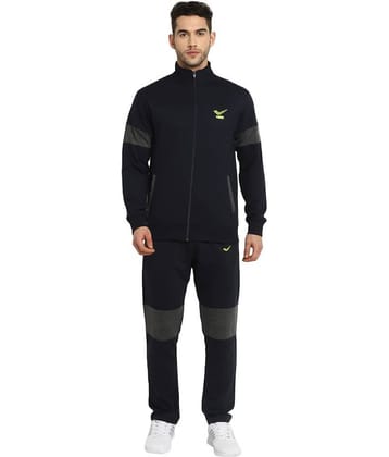 YUUKI - Black Polyester Regular Fit Solid Men's Sports Tracksuit ( Pack of 1 )