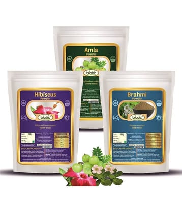 Biotic Natural Brahmi, Hibiscus and Amla Powder (100 gms Each) 100 gm