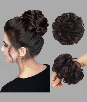 Rhosyn Black Hair Bun ( Pack of 2 )