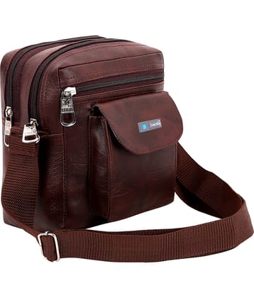 Swanky Leather Brown Sling Bag