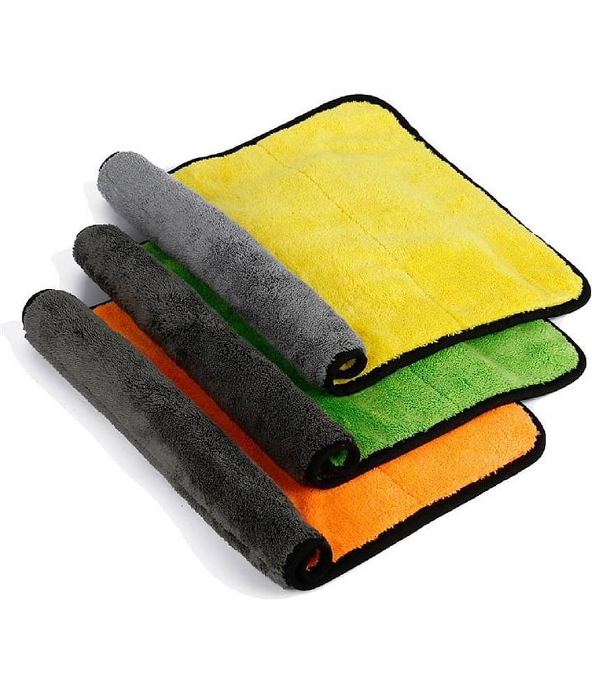 Penyan™ Heavy Microfiber Cloth for Car Cleaning and Detailing, Double Sided, Extra Thick Plush Microfiber Towel Lint-Free, 800 GSM, Size 30 x 45 cm, Pack of 3