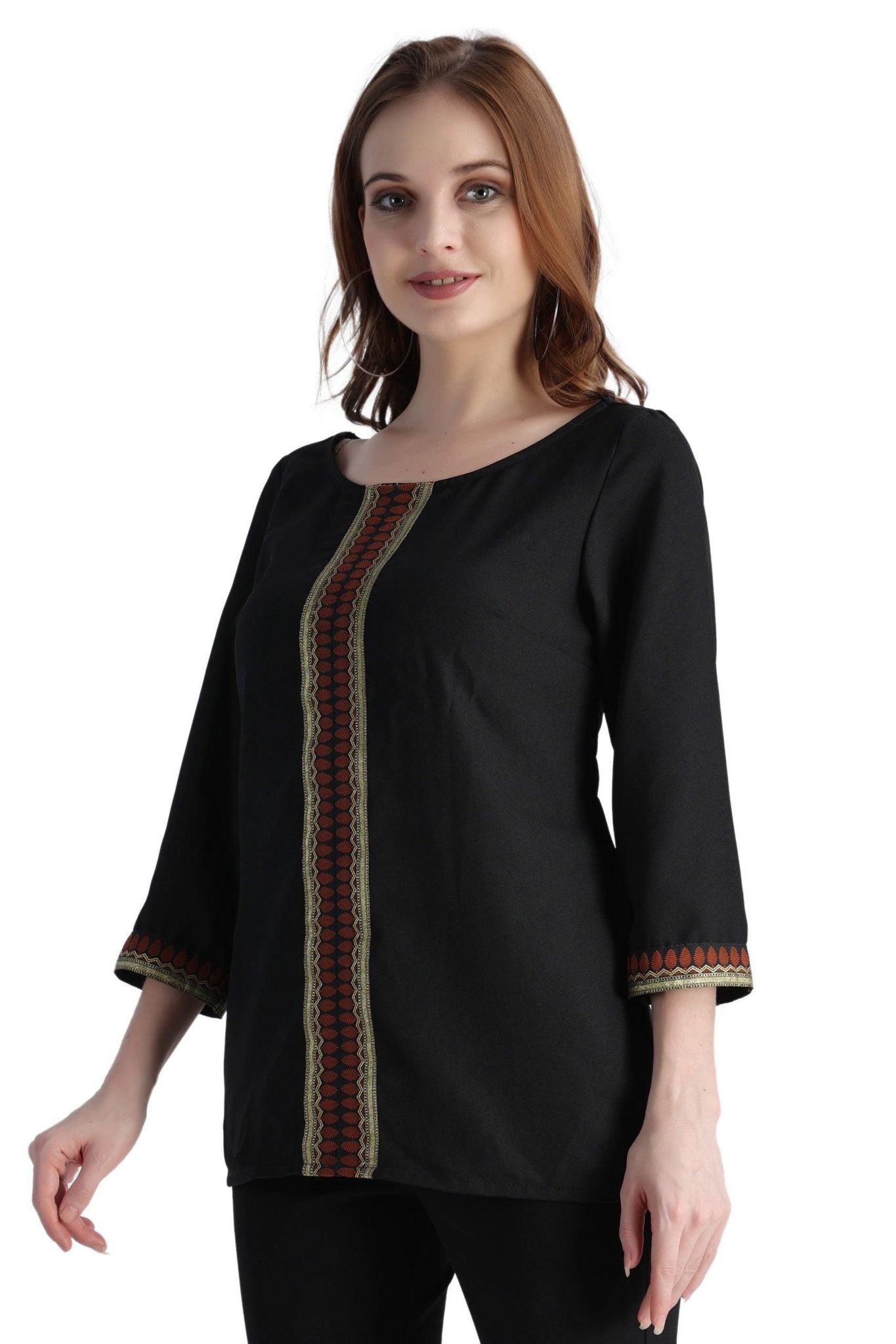 Black Solid Top with Lurex-L / Black