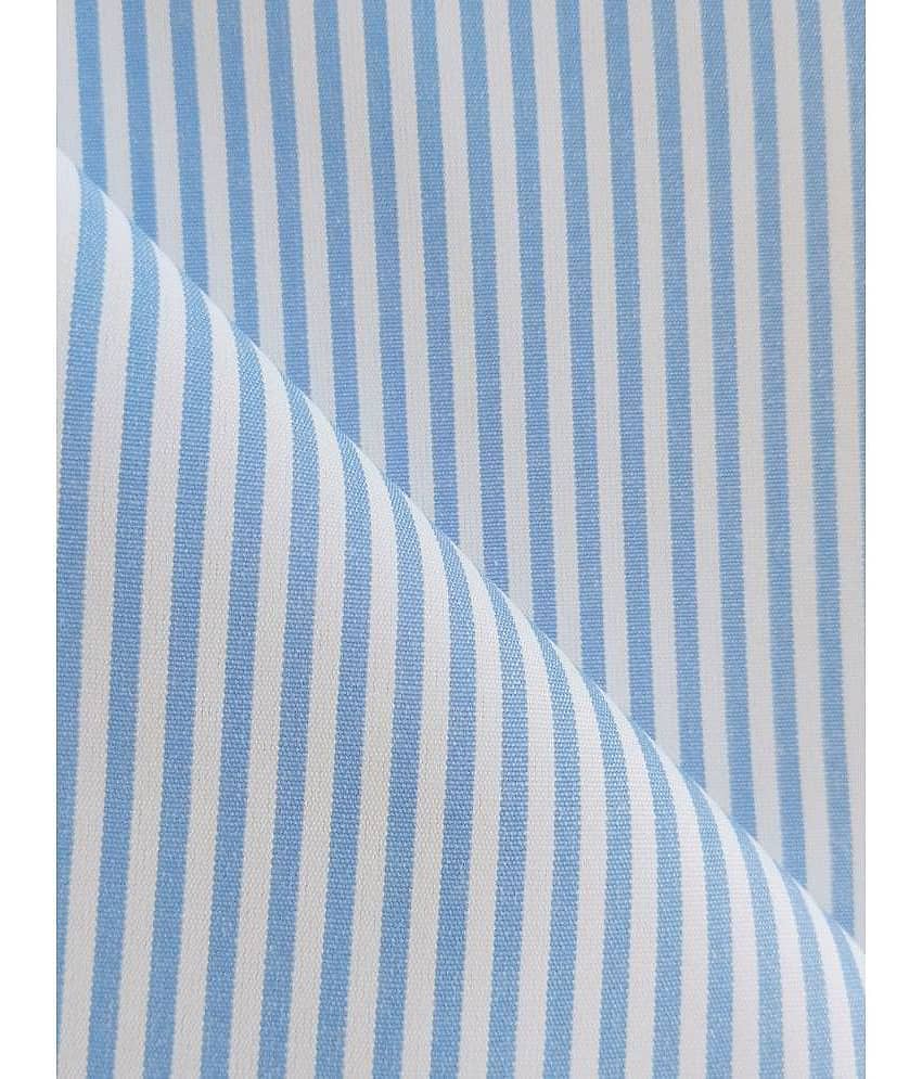 Makhanchor - Blue Cotton Men's Unstitched Shirt Piece ( Pack of 1 )