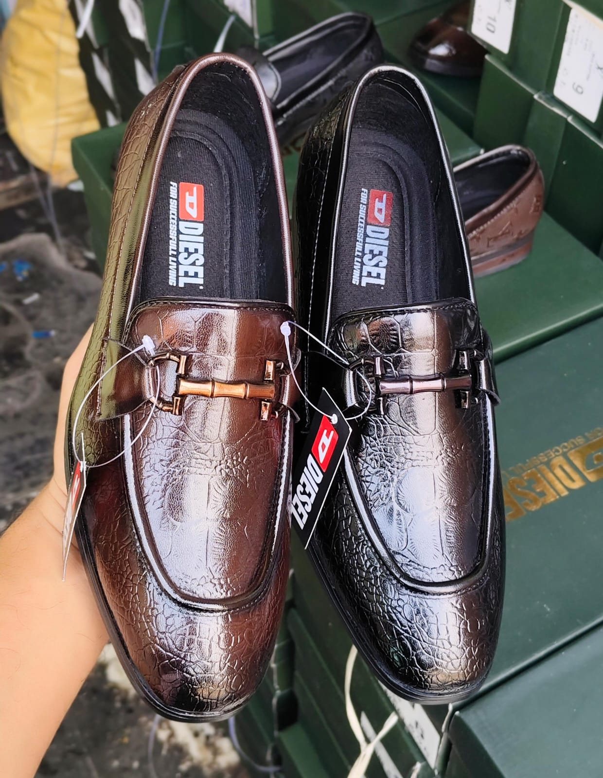 Diesel loafers.