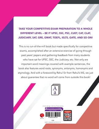 Vocabulary Power Made Easy: Master Word List for UPSC, Judiciary, SSC, PSC, CUET CAT, CLA T, SAT, GRE, GMAT, TOE FL, IELTS, GATE