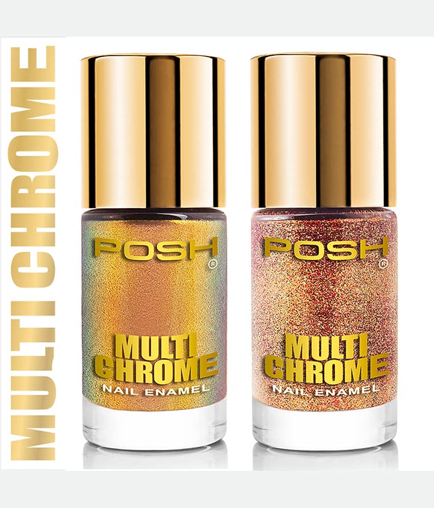 Posh Nail Polish Multi Multichrome Pack of 2 9 mL