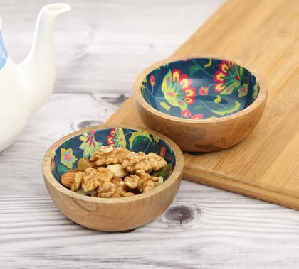 India Circus Cyanic Pop Burst Snack Bowl Set Of 2