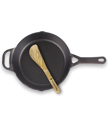 The Indus Valley - Fry Pan with Flip Cast Iron No Coating Pan Set 1800 ml ( Pack of 2 )